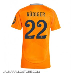 Real Madrid Antonio Rudiger #22 Vieraspaita Naisten 2024-25 Lyhythihainen